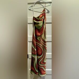 Mango one shoulder dress